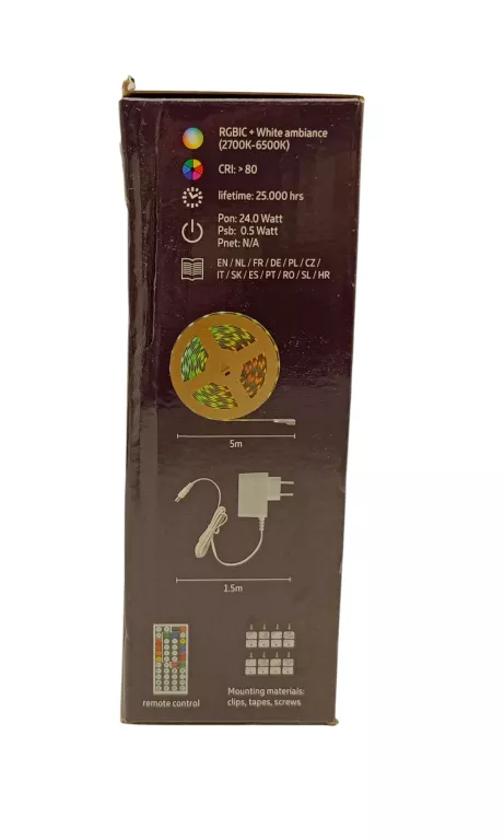 TAŚMA LED 5M RGB DIGITAL LED STRIP 1200 LUMEN