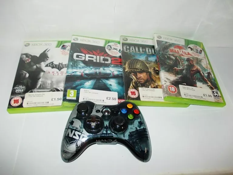 KONSOLA XBOX 360 ARCADE 16GB + WIFI + 4 GRY + PAD.