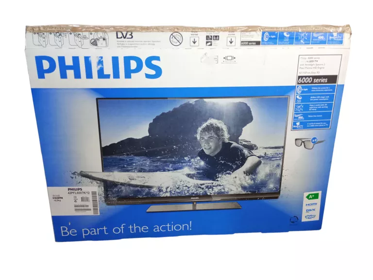 TELEWIZOR PHILIPS 42PFL6007K SMART TV AMBIENT LIGHT PUD