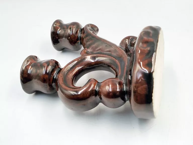 ŚWIECZNIK DWURAMIENNY KAMIONKA 14 CM
