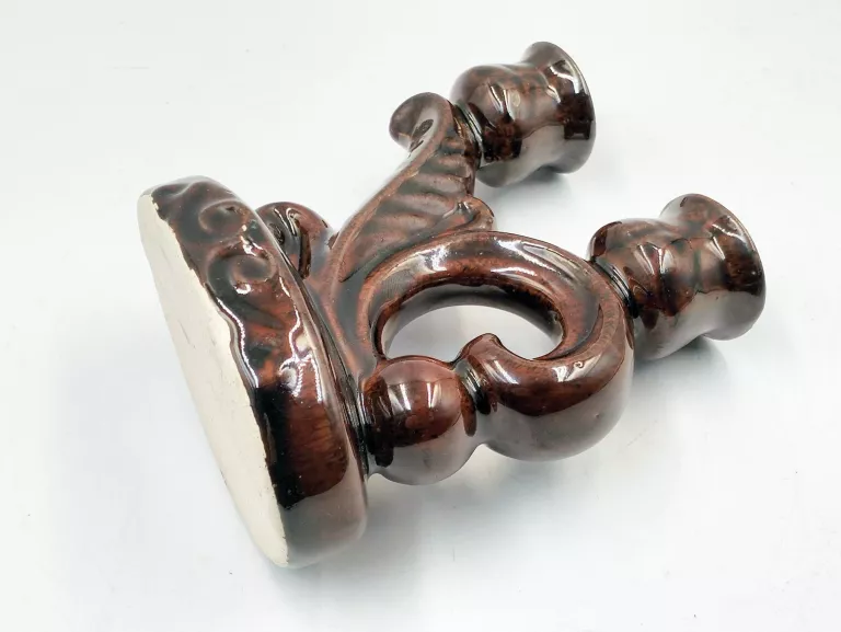 ŚWIECZNIK DWURAMIENNY KAMIONKA 14 CM