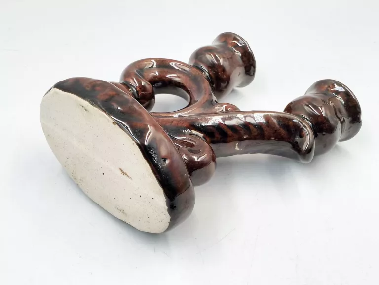 ŚWIECZNIK DWURAMIENNY KAMIONKA 14 CM