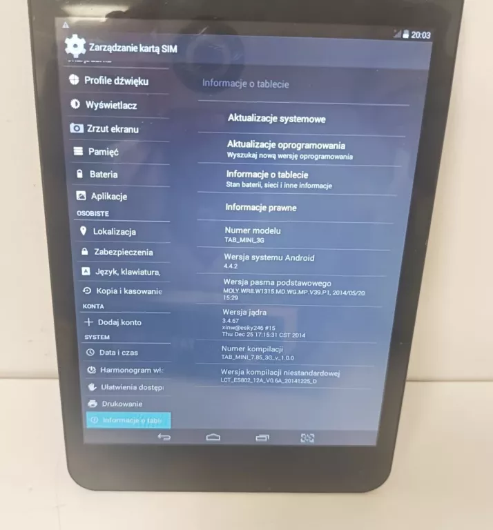 TABLET PENTAGRAM MERCEDENS-BENZ TAB MINI 7.85 3G P5361