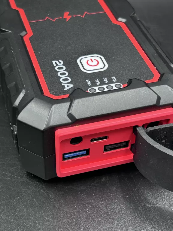 URZĄDZENIE ROZRUCHOWE UTRAI 12V 2000A POWERBANK DO SAMOCHODU JUMP STARTER