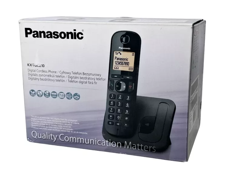 PANASONIC CYFROWY TELEFON BEZSZNUROWY KX-TGC210 KOMPLET