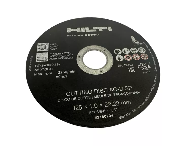 TARCZA DO METALU HILTI EN 12413 125X1.0X22,23MM