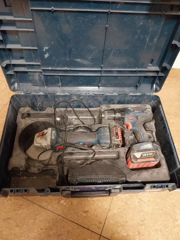 BOSCH PROFESSIONAL ZESTAW NARZĘDZI AKUMULATORO GWS 180-LI