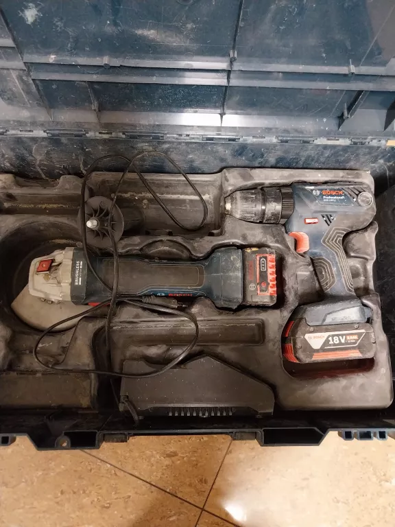 BOSCH PROFESSIONAL ZESTAW NARZĘDZI AKUMULATORO GWS 180-LI