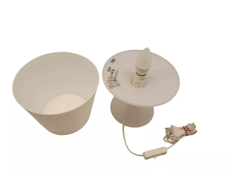 LAMPA STOŁOWA IKEA LAMPAN BIAŁY 40 W