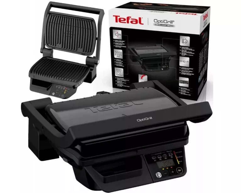 GRILL KONTAKTOWY TEFAL OPTIGRILL GC7P08 2000W CZARNY