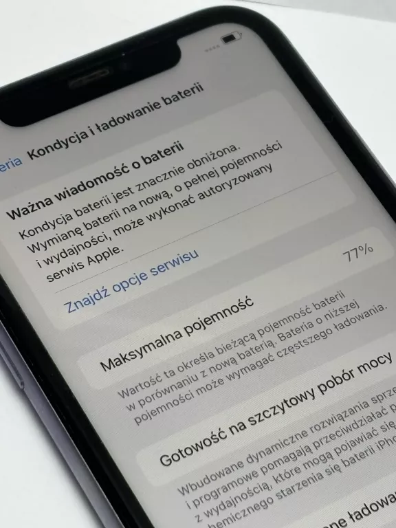 TELEFON IPHONE 11 - 64GB - BATERIA 77% - PUDEŁKO - STAN BARDZO DOBRY!