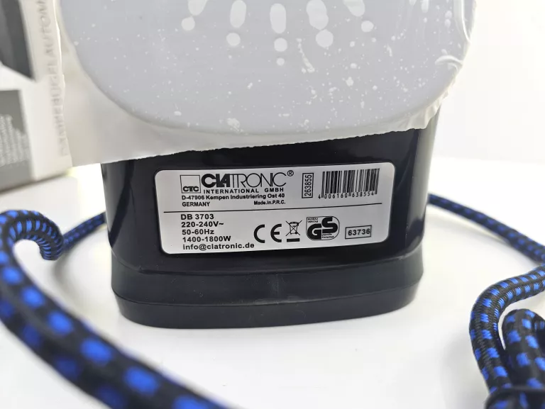 ŻELAZKO PAROWE CLATRONIC DB 3703 1800W