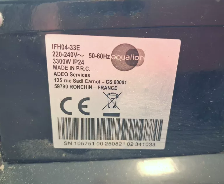 NAGRZEWNICA EQUANTION IFH04-33E