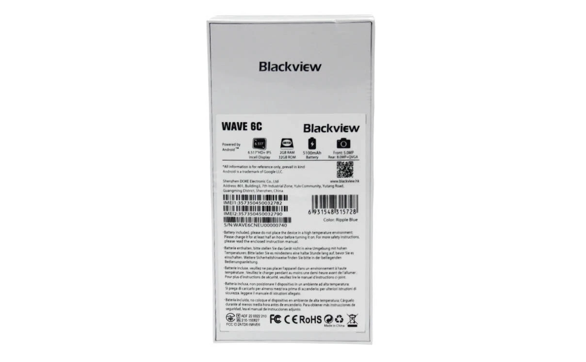 telefon-blackview-wave-6c-igla-ean-gtin-6931548315735