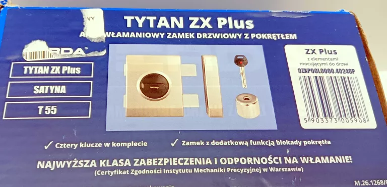 ZAMEK NAWIERZCHNIOWY GERDA ZX PLUS SATYNA
