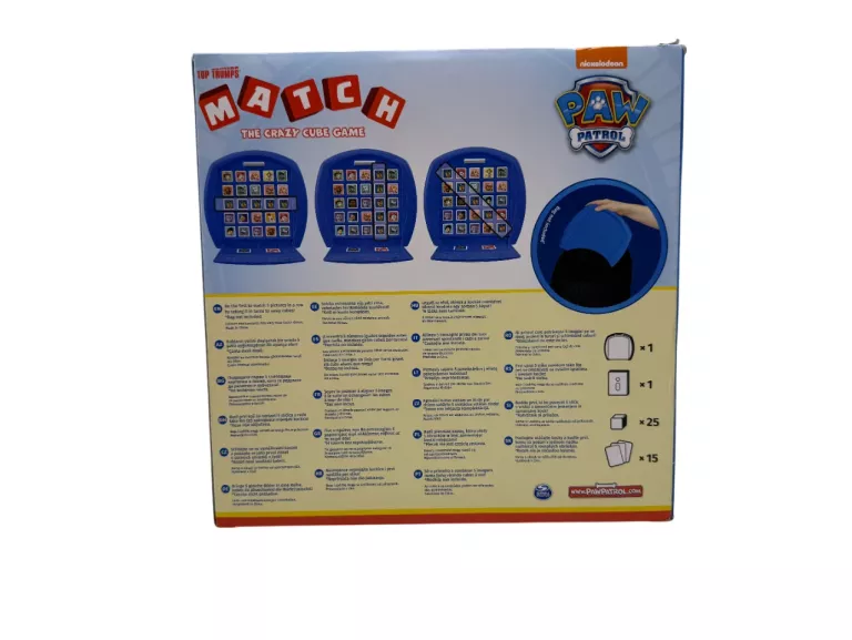 GRA ZGADNIJ KTO TO WINNING MOVES PAW PATROL MATCH THE CRAZY CUBE GAME