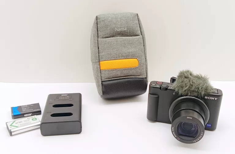 APARAT SONY ZV-1 3 BATERIE, ŁADOWARKA, ETUI