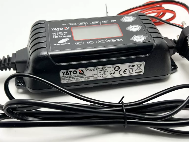 PROSTOWNIK ELEKTRONICZNY YATO YT-83033 6-12V 1/4A
