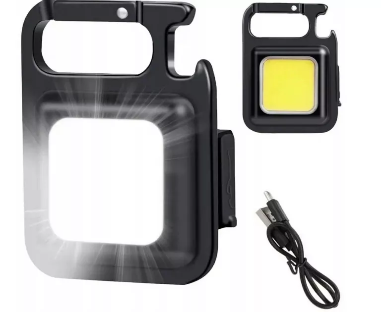 MINI LATARKA WIELOFUNKCYJNA LED USB KIESZONKOWA BRELOK MULTITOOL