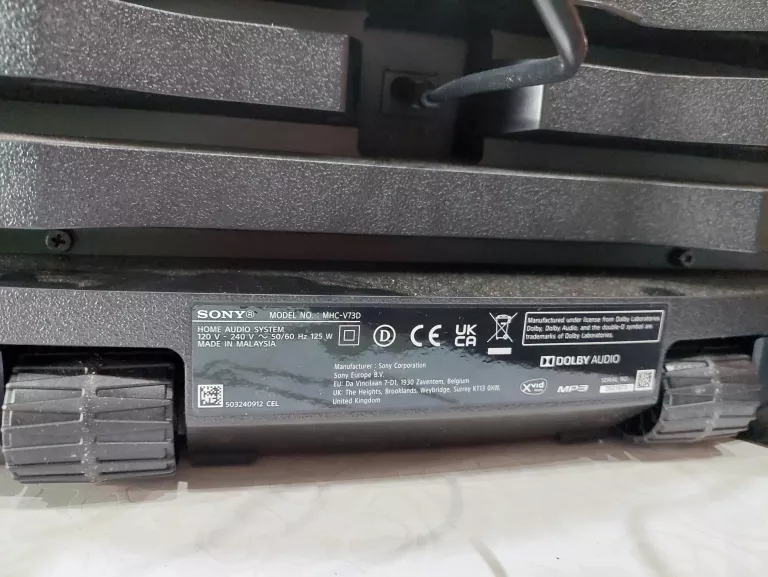 GŁOŚNIK POWER AUDIO SONY MHC-U73D