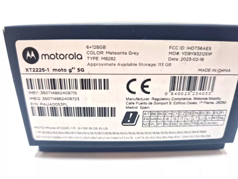 SMARTFON MOTOROLA MOTO G82 5G 6 GB / 128 GB 5G SZARY