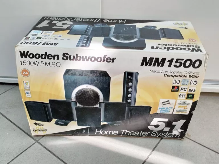 GŁOŚNIKI MANTA HOME THEATER SYSTEM MM 1500 5.1 KOMPLET