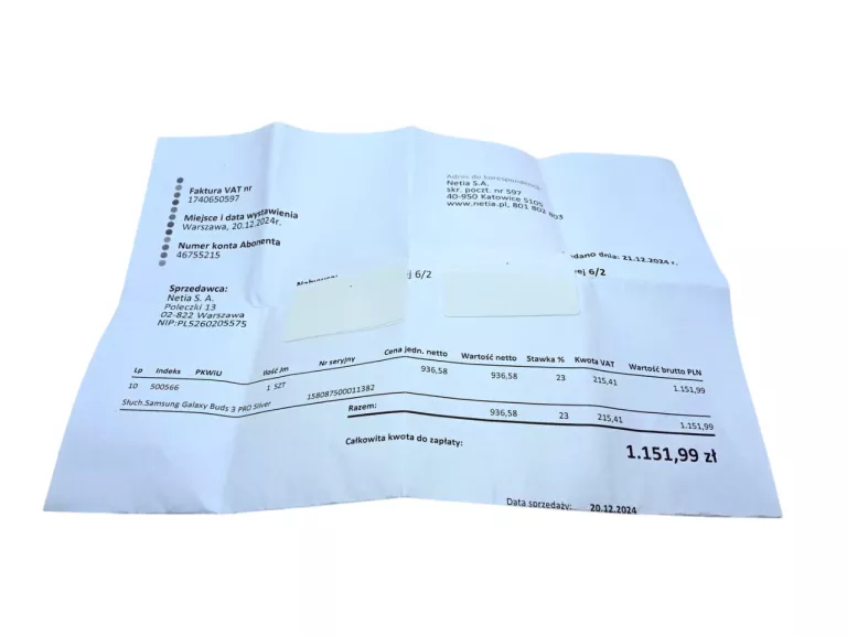 SŁUCHAWKI SAMSUNG GALAXY BUDS 3 PRO | GWARANCJA