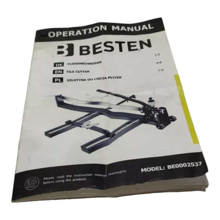 BESTEN MASZYNA / GILOTYNA DO CIĘCIA PŁYTEK Z LASEREM 1200MM BE-2537