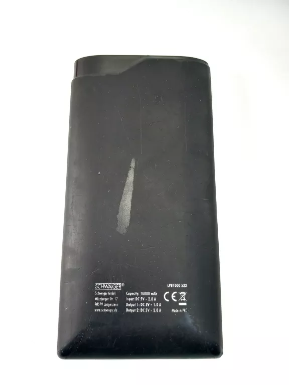 POWERBANK SCHWAIGER LPB1000 1000MAH BN