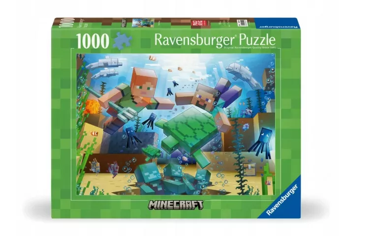 PUZZLE RAVENSBURGER MINECRAFT 1000 ELEMENTÓW 4005555004219