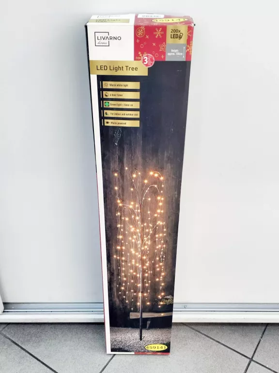 LIVARNO HOME STOJĄCA LAMPA LED LIGHT TREE KOMPLET
