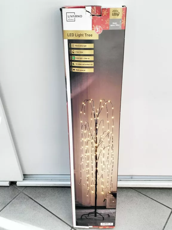 LIVARNO HOME STOJĄCA LAMPA LED LIGHT TREE KOMPLET