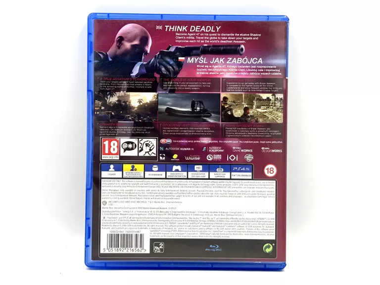GRA SONY PLAYSTATION 4 HITMAN 2 PS4