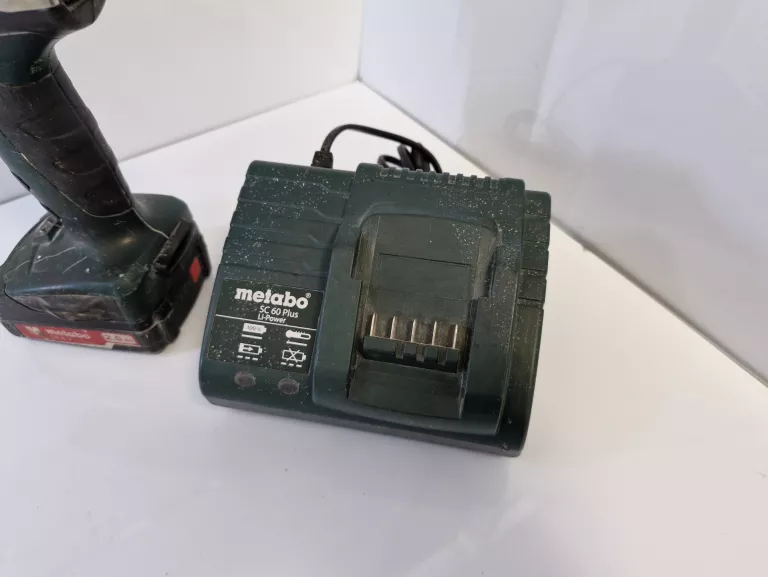 WIERTARKO-WKRĘTARKA METABO 14,4V + AKU 2AH + ŁADOWARKA