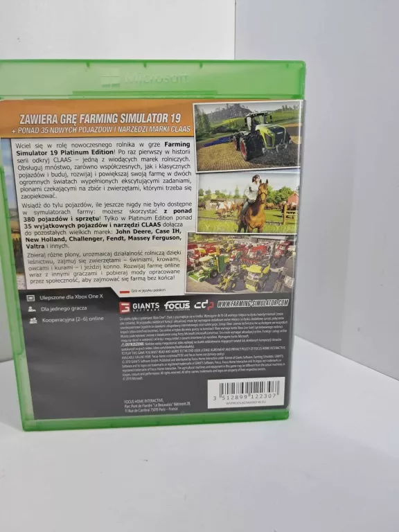 GRA XBOX ONE FARMING SIMULATOR 19 PLATINUM EDITION