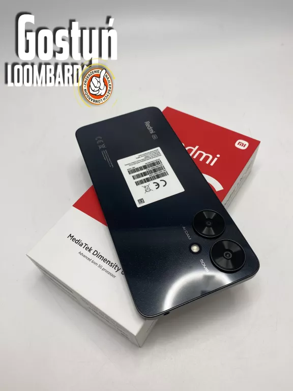 SMARTFON XIAOMI REDMI 13C 4 GB / 128 GB 5G (LTE) CZARNY KOMPLET!