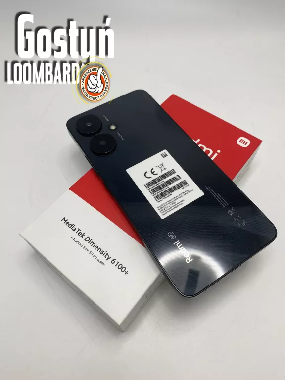 SMARTFON XIAOMI REDMI 13C 4 GB / 128 GB 5G (LTE) CZARNY KOMPLET!