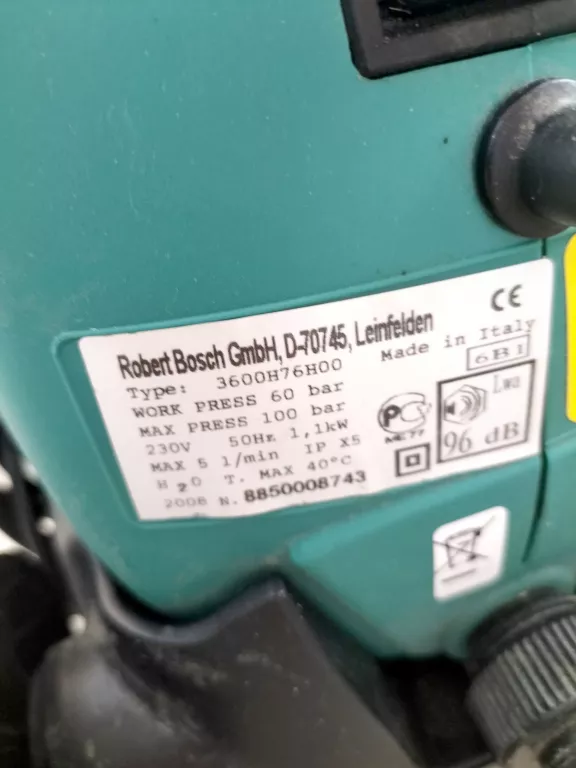 BOSCH MYJKA WYSOKOCIŚNINIOWA AQUATAK GO 1100W