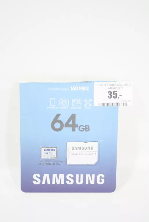 KARTA SAMSUNG 64GB +ADAPTER