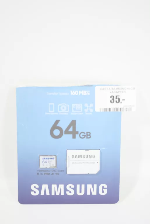 KARTA SAMSUNG 64GB +ADAPTER