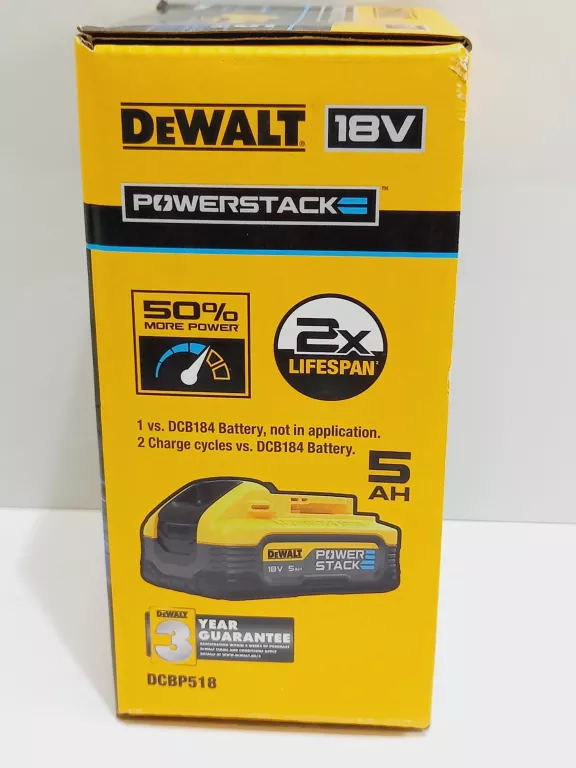 AKUMULATOR 18V POWERSTACK 5AH DEWALT DCBP518