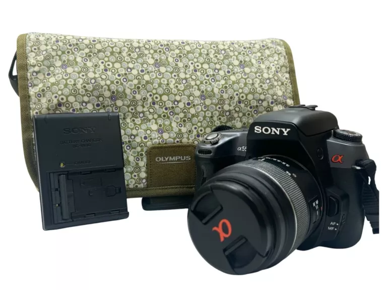 APARAT SONY ALFA A550 DSLR-A550 + SONY DT 18-55MM SAL1855 10912 ZDJĘĆ