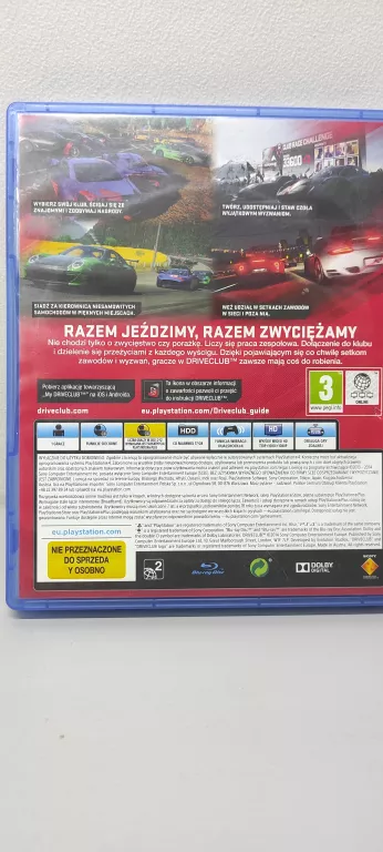 GRA NA PS4 DRIVECLUB
