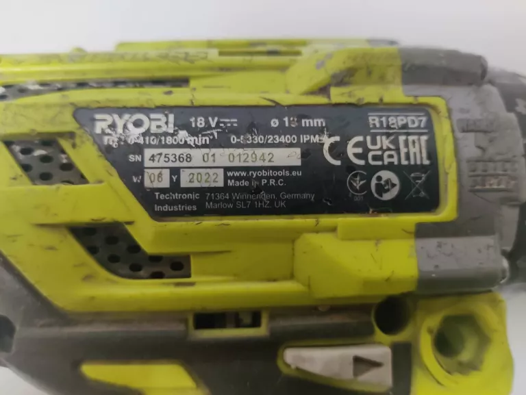 WKRĘTARKA RYOBI R18PD7 + AKU 5AH