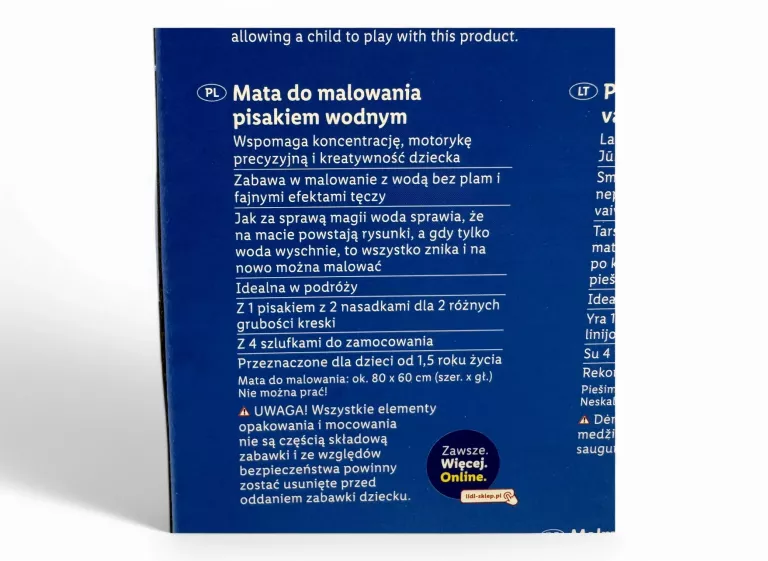 PLAYTIVE MATA DO MALOWANIA PISAKIEM WODNYM JAK NOWA!!