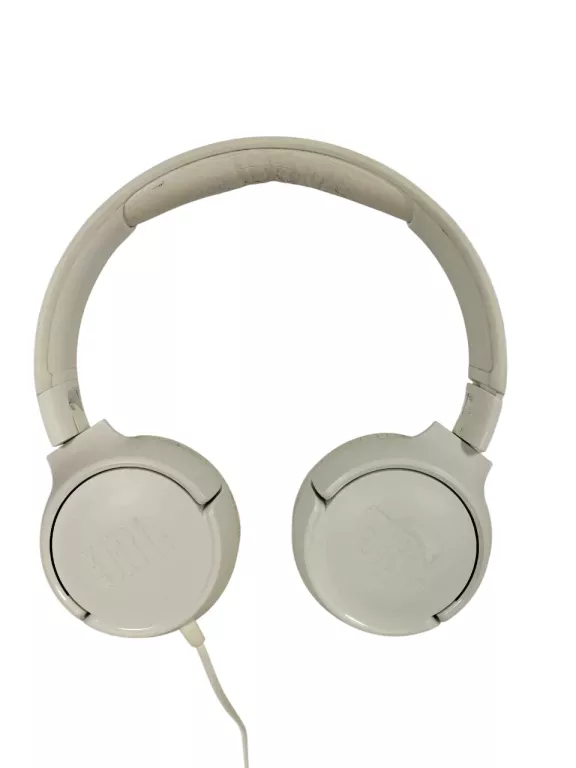 SŁUCHAWKI PRZEWODOWE JBL TUNE 500 BIAŁE NAUSZNE PRZETWORNIK 32 MM