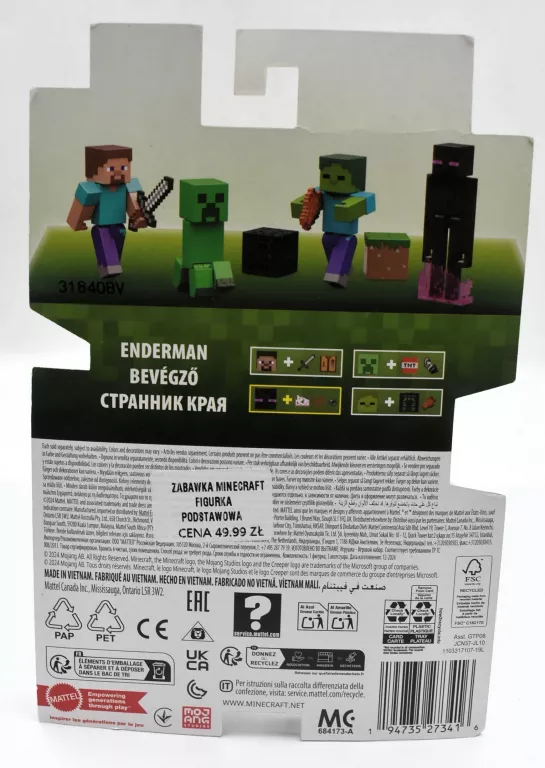 MINECRAFT GTP08 JCN37 FIGURKA ENDERMAN