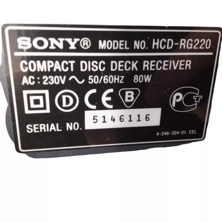 WIEŻA SONY HCD-RG220