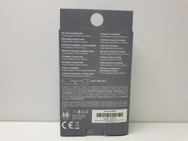 KABEL USB TYP-C KIK
