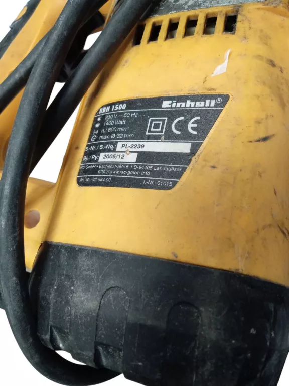 MŁOTOWIERTARKA EINHELL BAVARIA BBH 1500